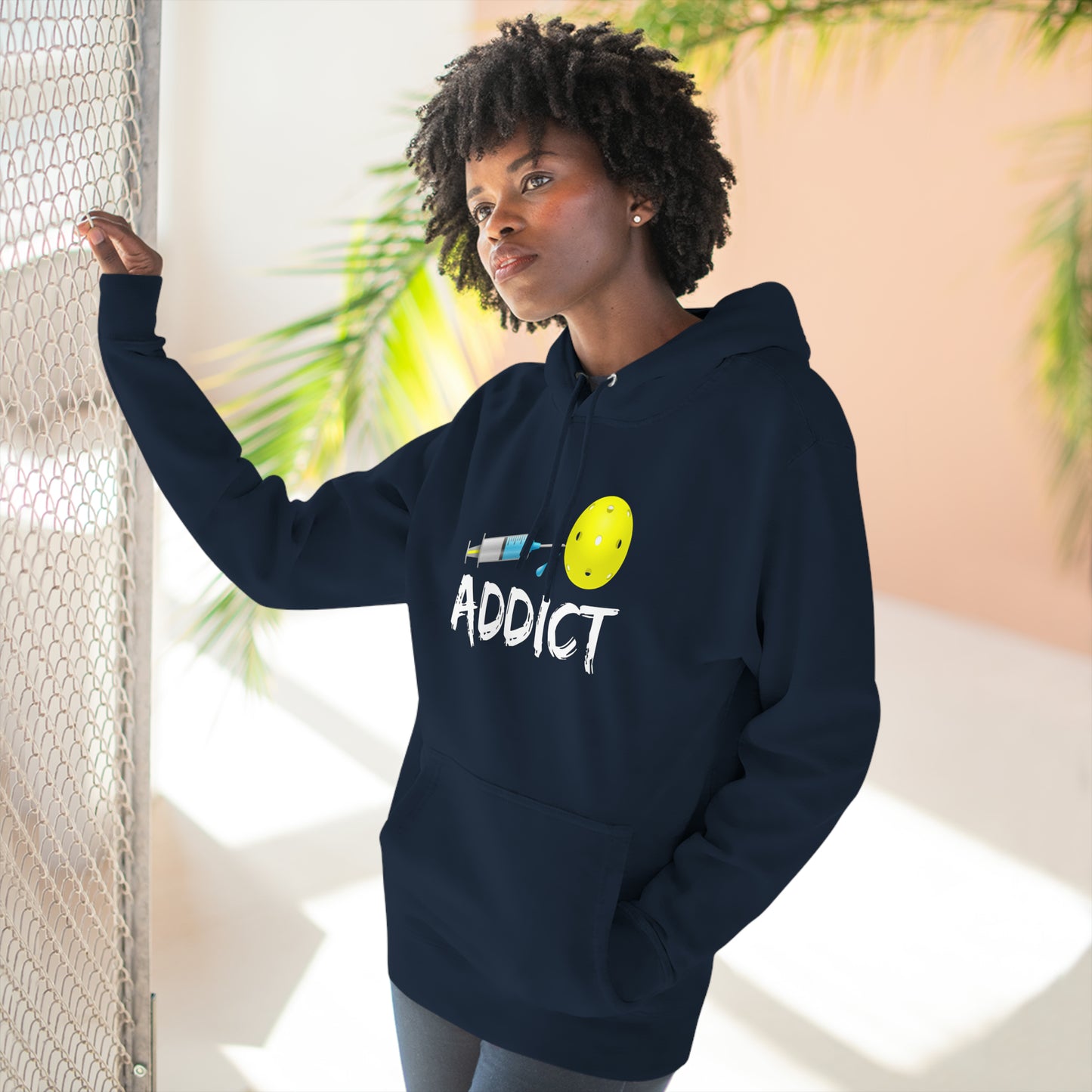 Pickleball Addict Unisex Premium Pullover Hoodie | Addicted