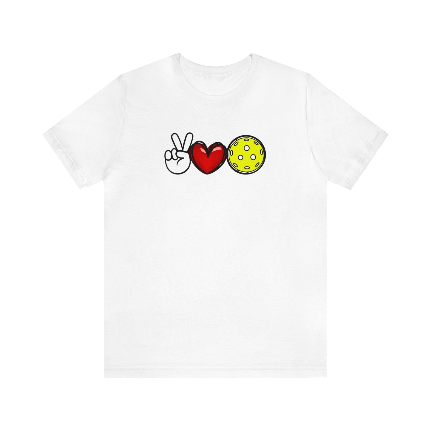 Peace, Love, Pickleball Super Cute Unisex Premium T-Shirt
