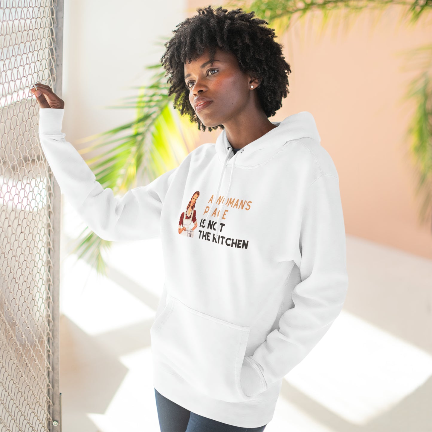 A Woman's Place Is Not The Kitchen Super Cute, Funny Pickleball Hoodie