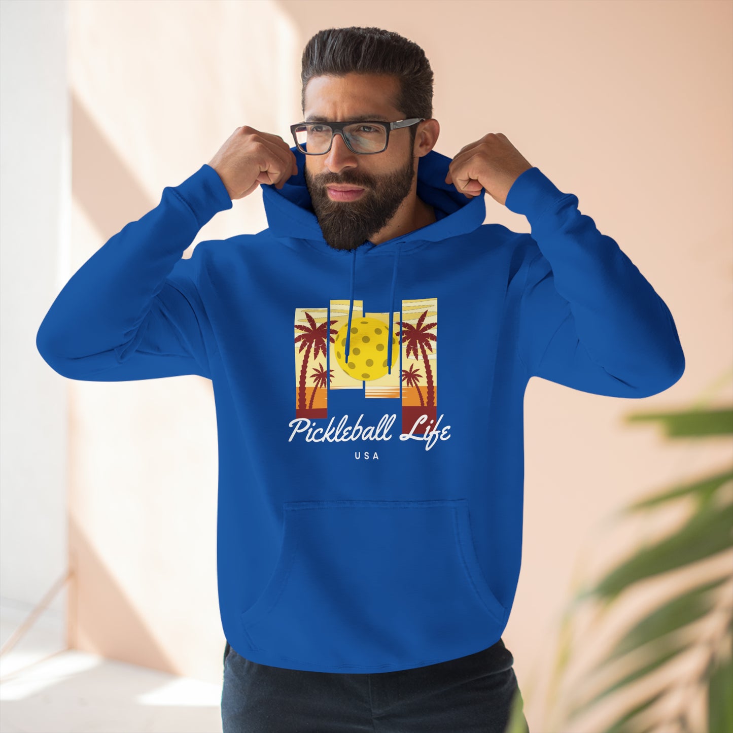 Pickleball Life Lifestyle USA Premium Unisex Pullover Hoodie