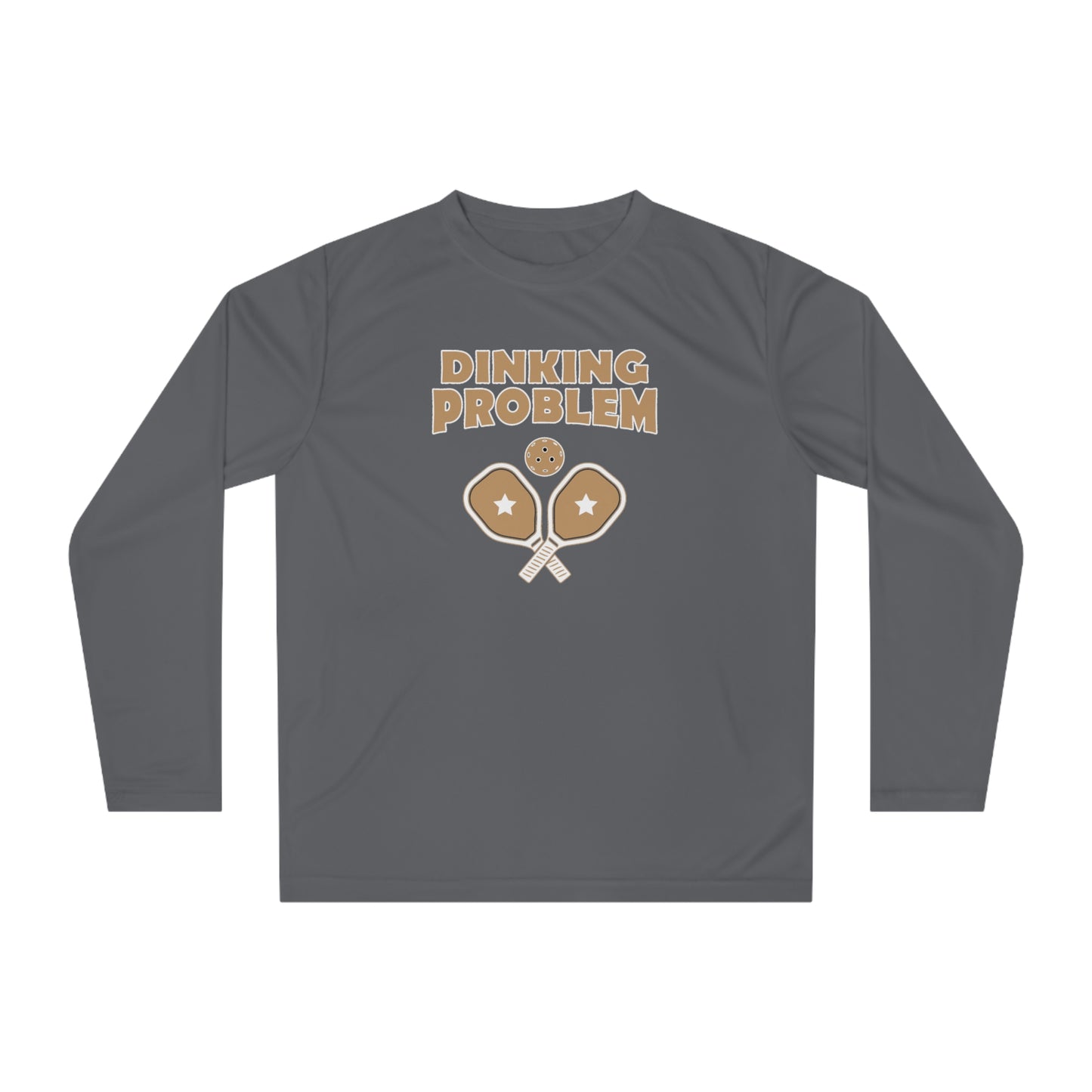 Dinking Problem Funny Unisex Performance Long Sleeve Pickleball Shirt