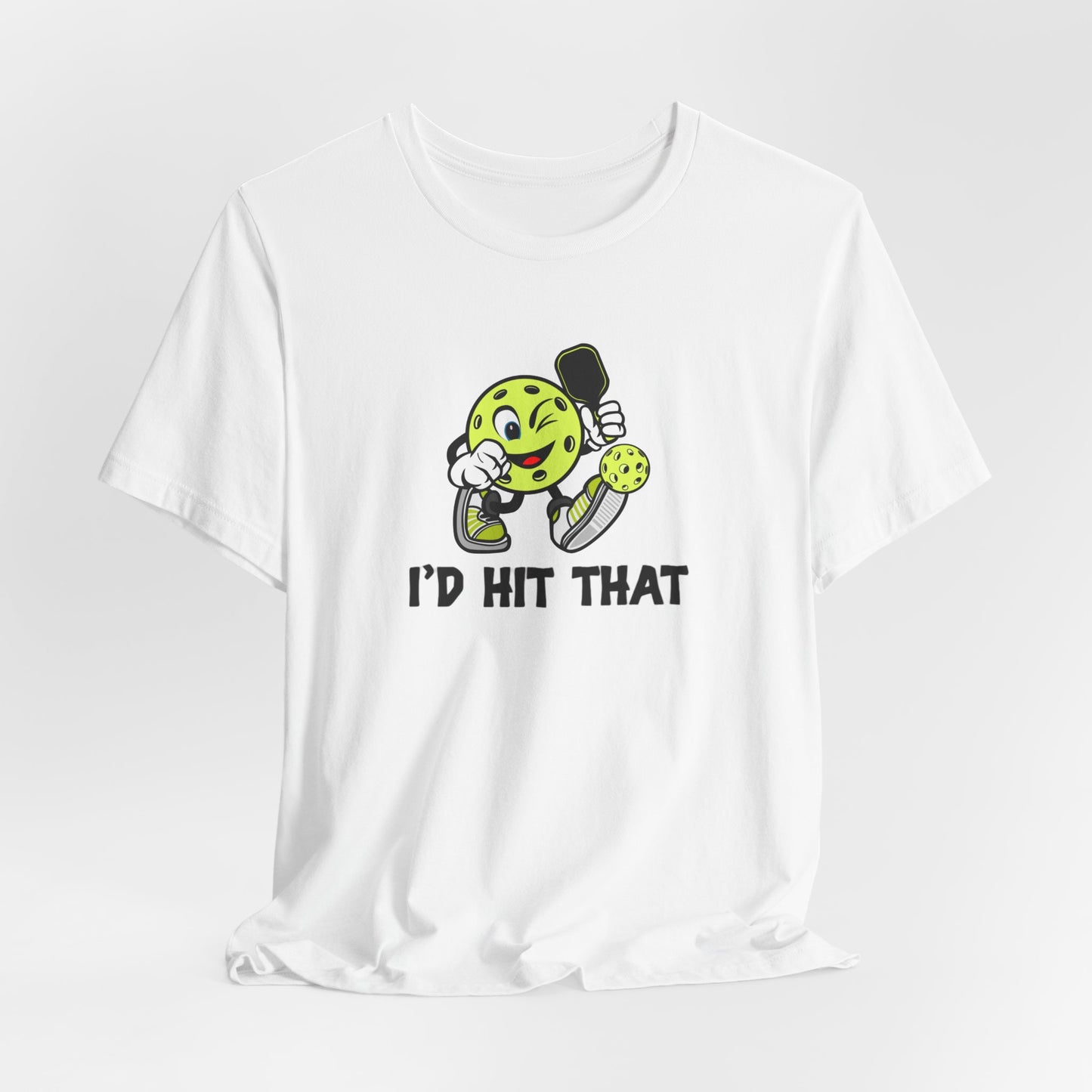 Unisex I'd Hit That Funny Pickleball Premium T-Shirt