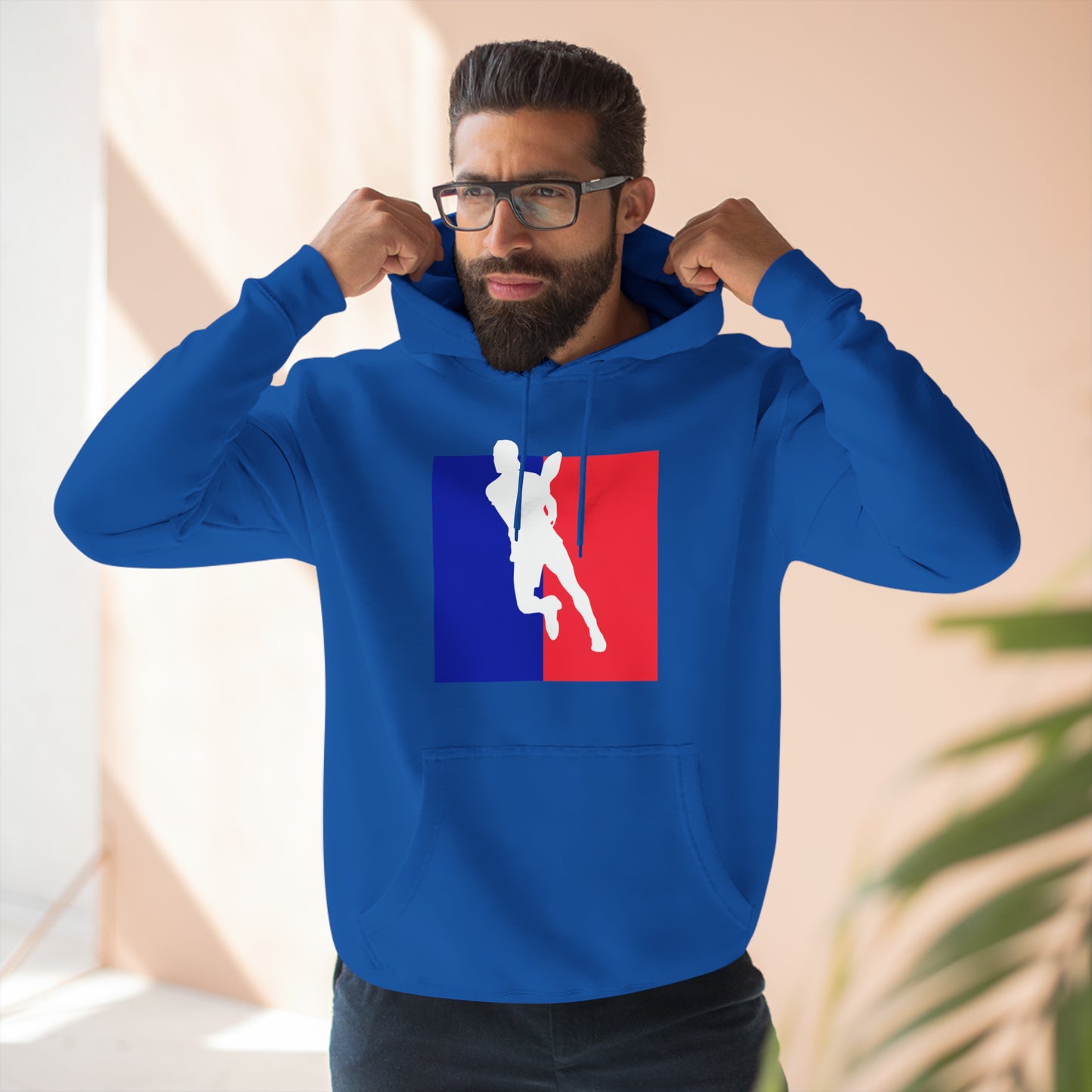 Unisex Pickleball Player Logo Premium Pullover Pickleball Hoodie