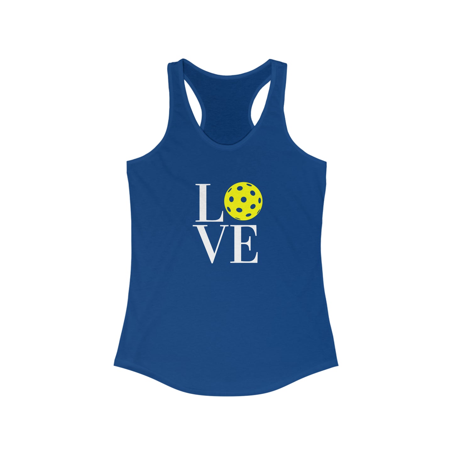 LOVE Pickleball Super Cute Women's Racerback Pickleball Tank Top