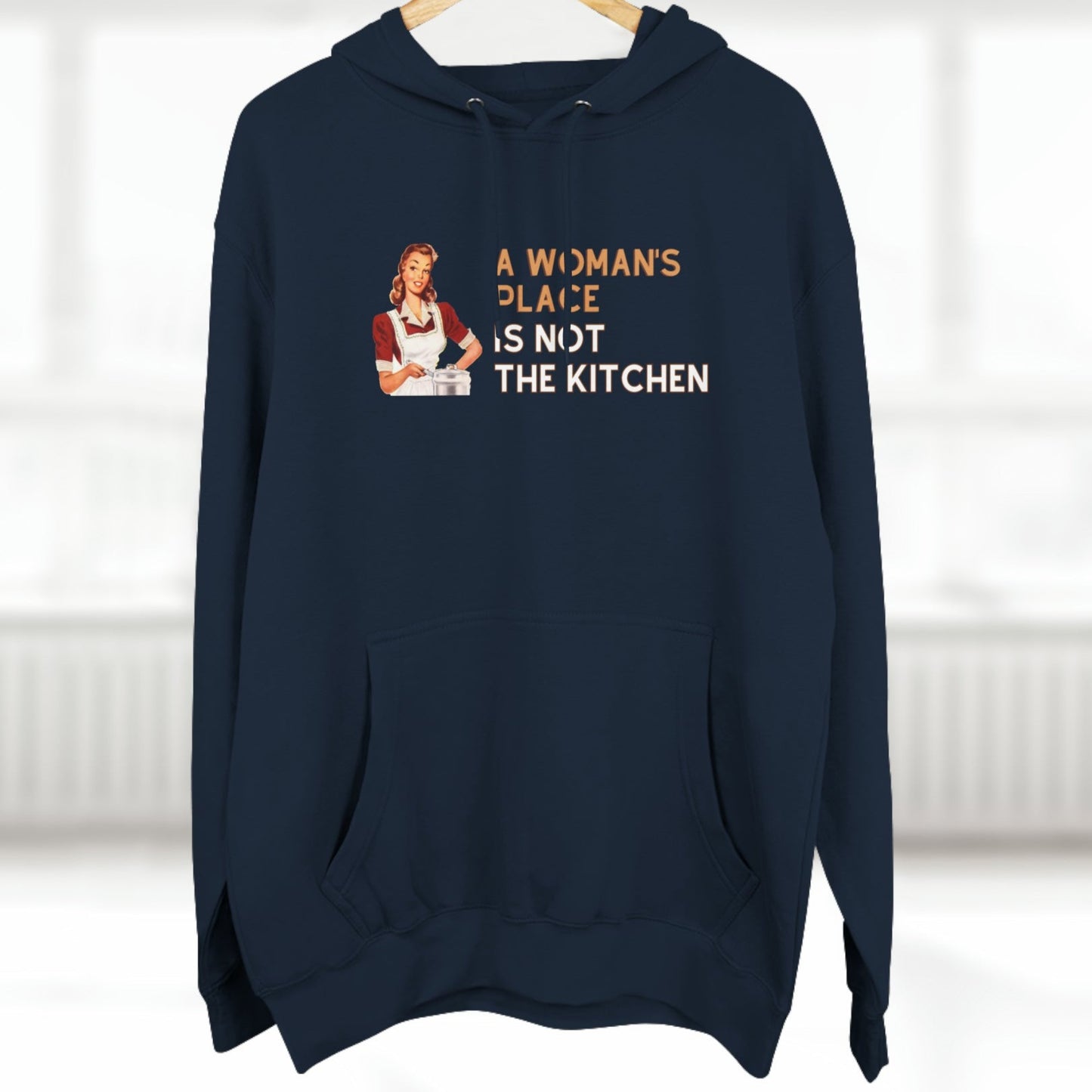 A Woman's Place Is Not The Kitchen Super Cute, Funny Pickleball Hoodie