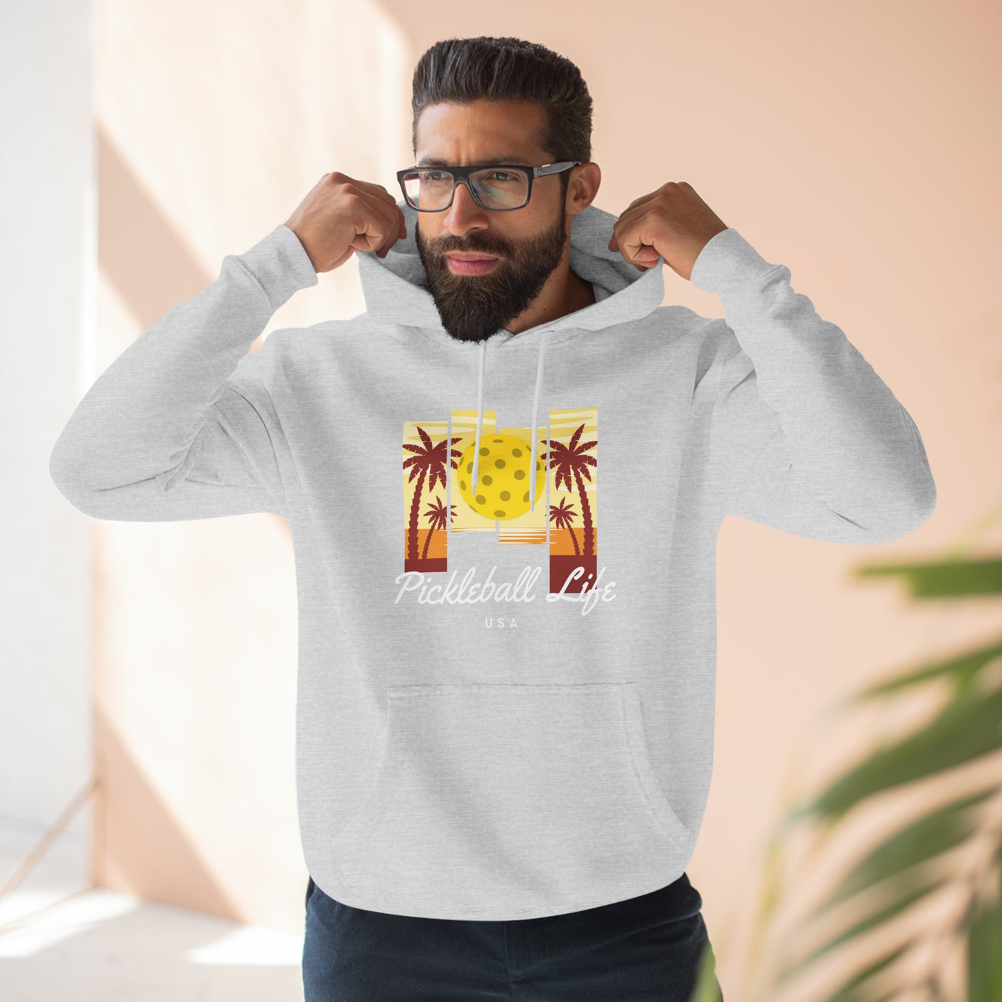 Pickleball Life Lifestyle USA Premium Unisex Pullover Hoodie