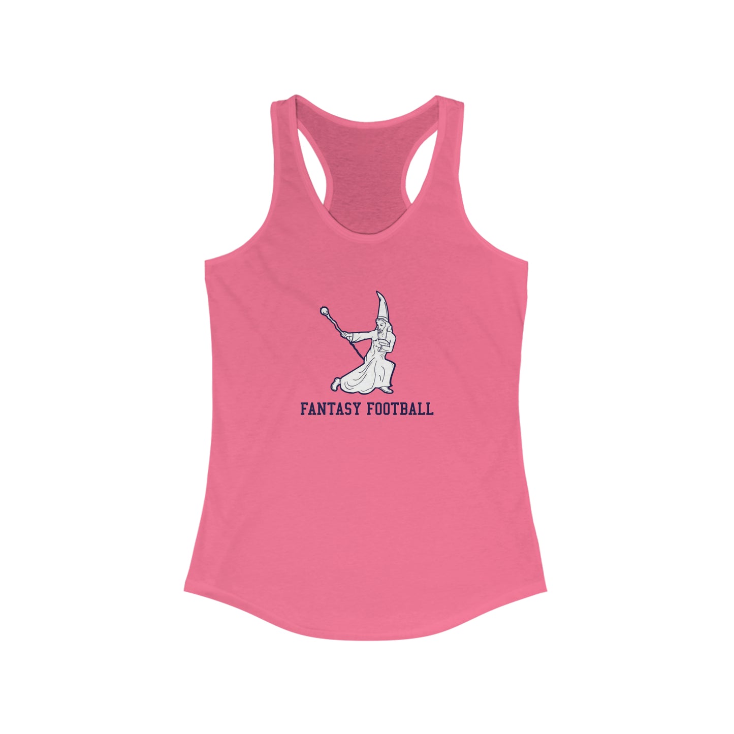 Fantasy Football Wizard Women's Super Cute Racerback Tank Top