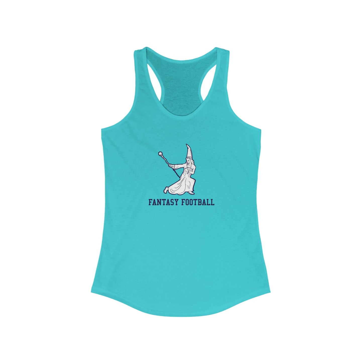 Fantasy Football Wizard Women's Super Cute Racerback Tank Top