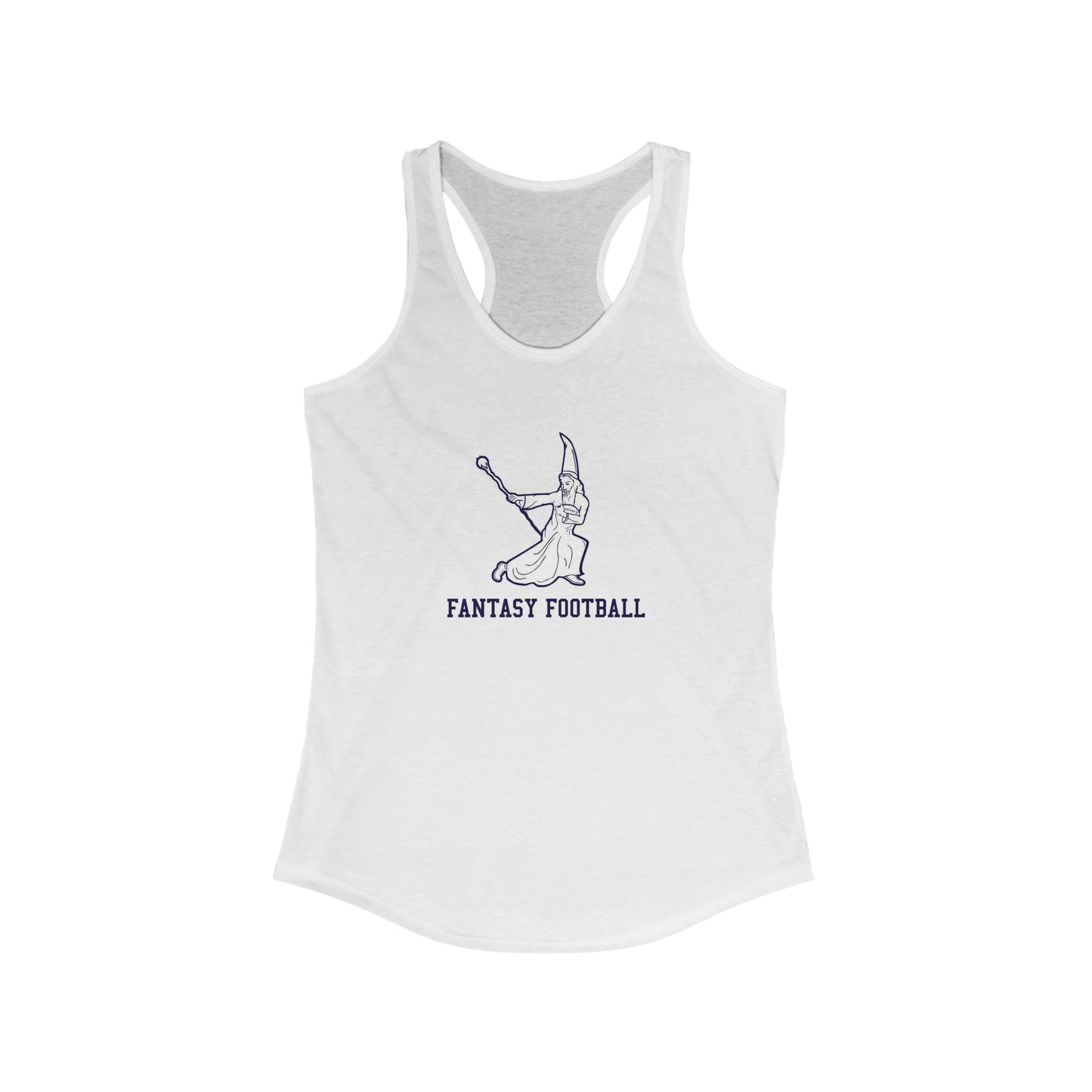 Fantasy Football Wizard Women's Super Cute Racerback Tank Top