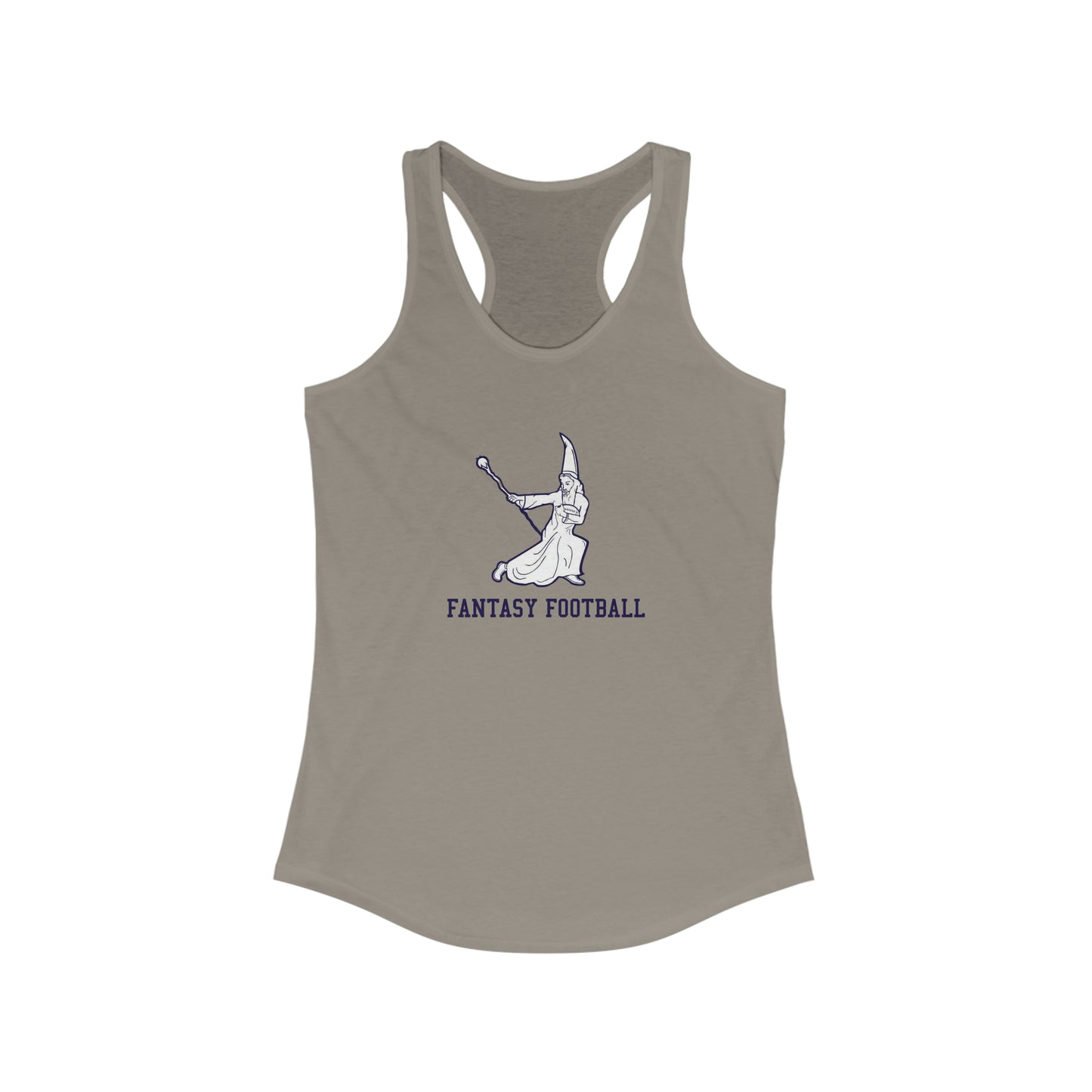 Fantasy Football Wizard Women's Super Cute Racerback Tank Top