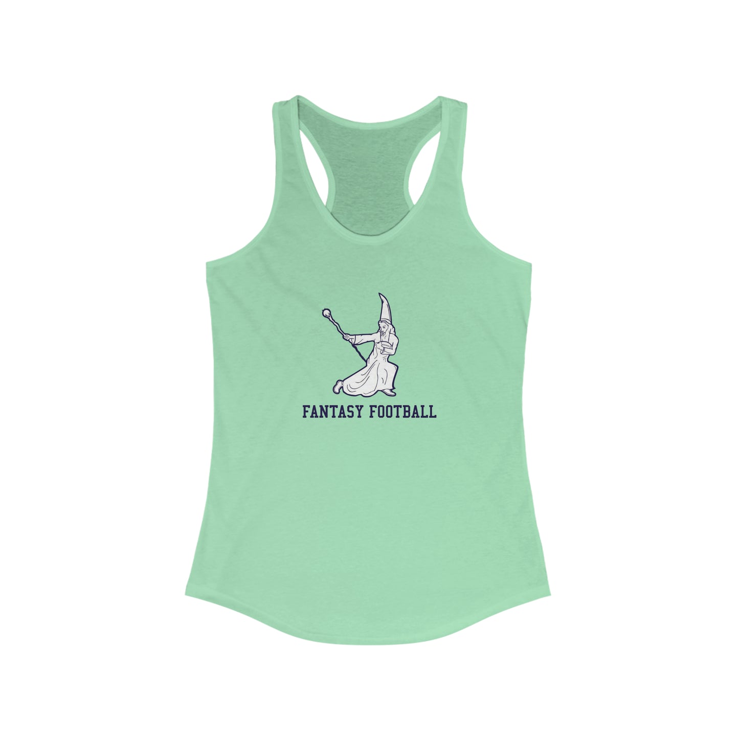 Fantasy Football Wizard Women's Super Cute Racerback Tank Top
