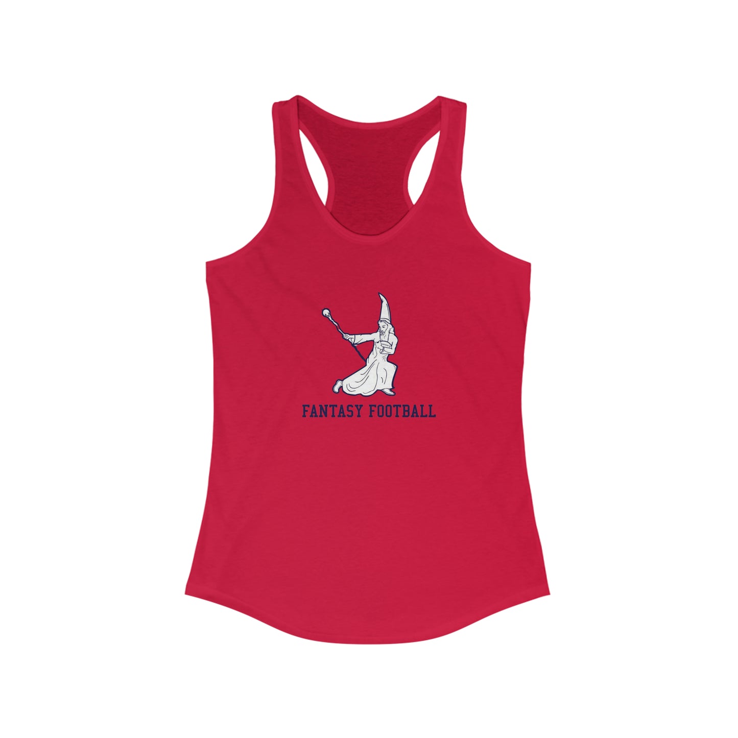 Fantasy Football Wizard Women's Super Cute Racerback Tank Top
