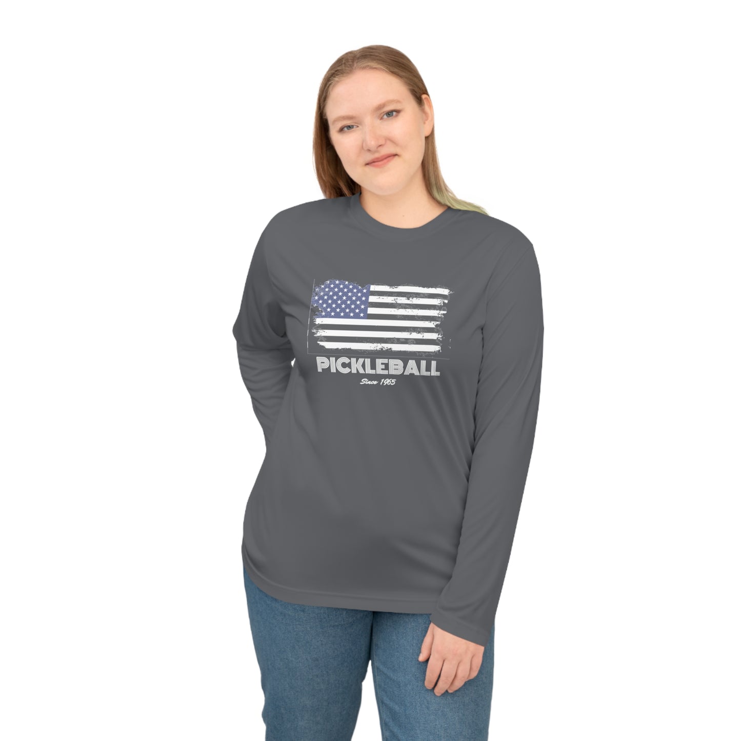 American Flag USA Pickleball Since 1965 Unisex Performance Long Sleeve Shirt