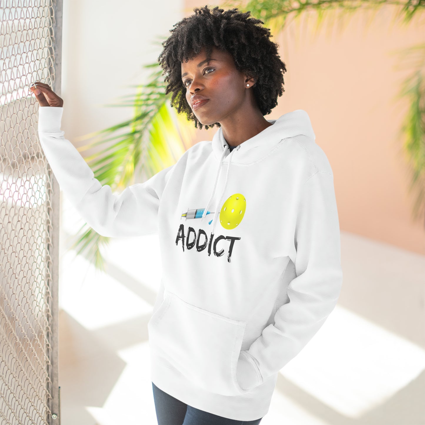 Pickleball Addict Unisex Premium Pullover Hoodie | Addicted