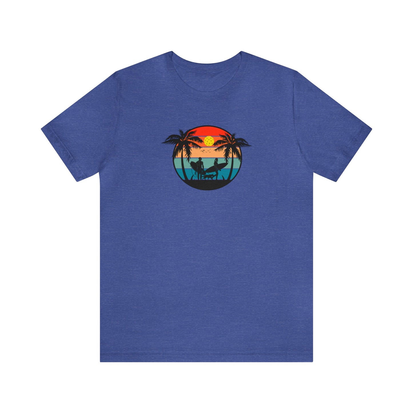 Unisex Pickleball Life Premium T-Shirt Beautiful Pickleball Sunset