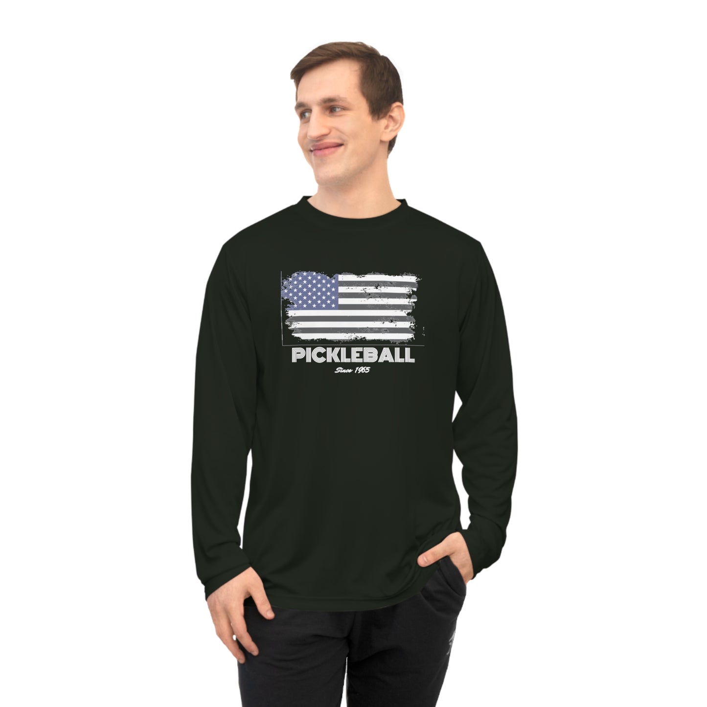 American Flag USA Pickleball Since 1965 Unisex Performance Long Sleeve Shirt