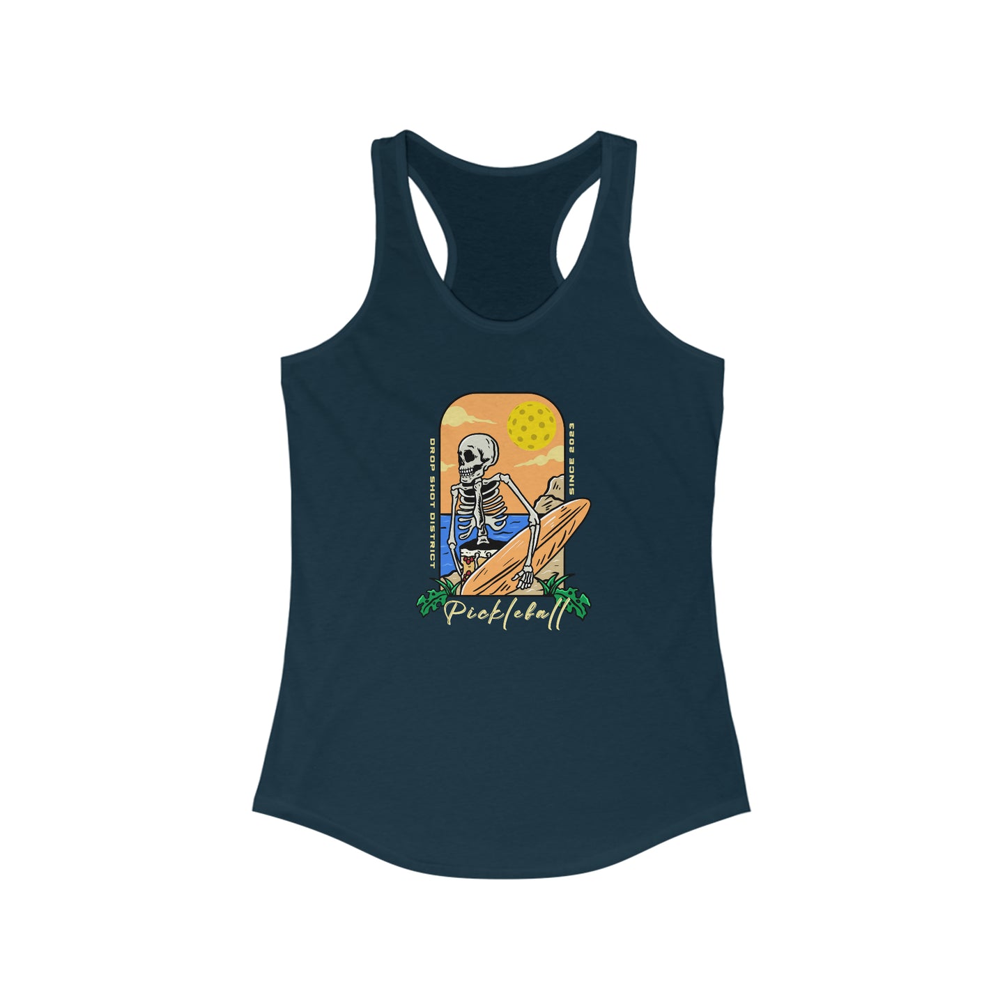 Pickleball Skeleton Super Cute Women's Pickleball Tank Top