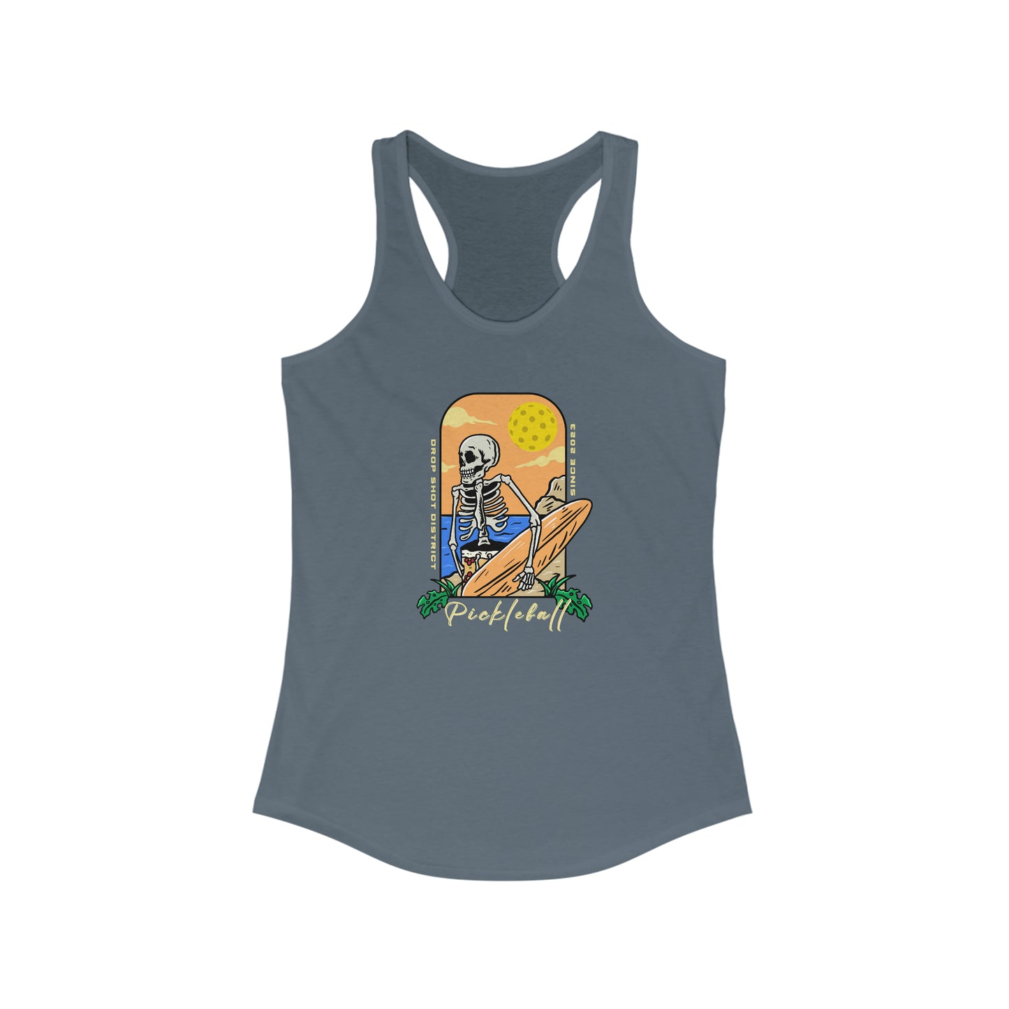 Pickleball Skeleton Super Cute Women's Pickleball Tank Top