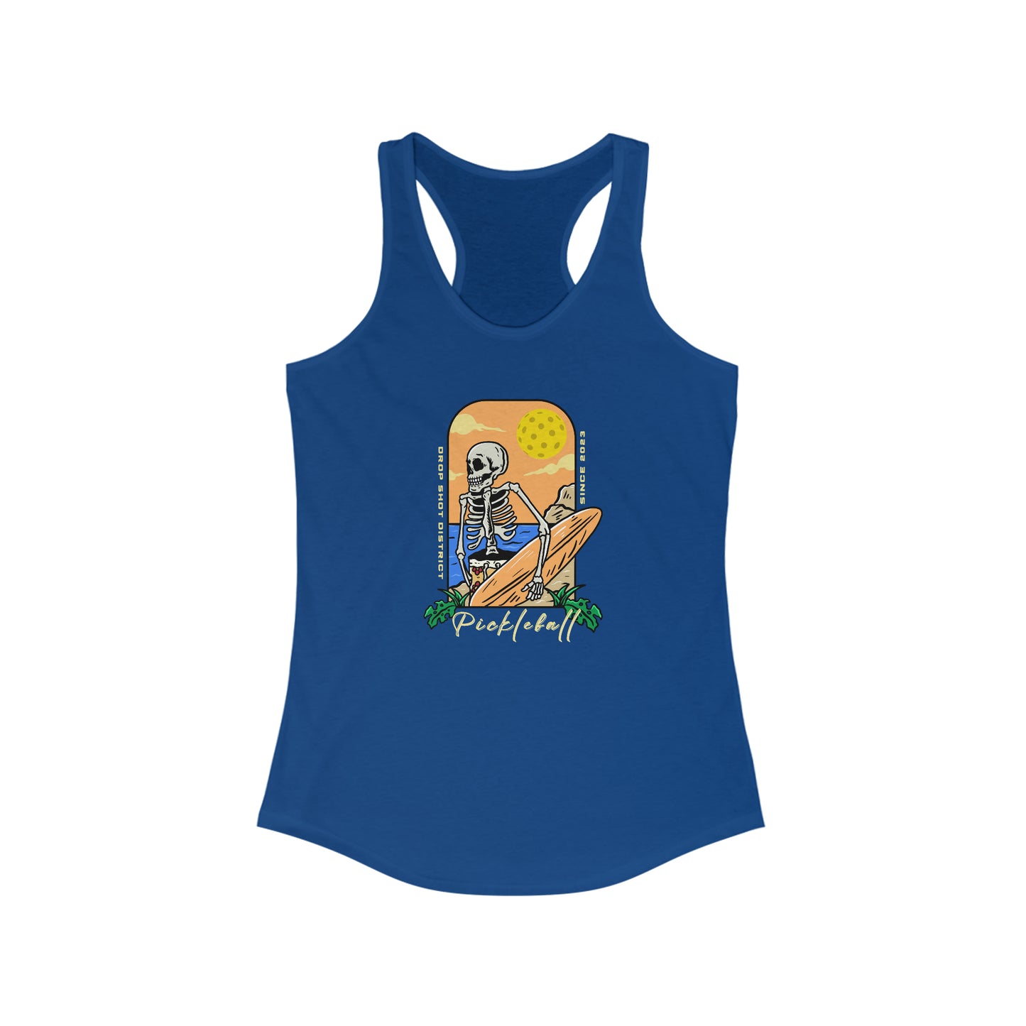 Pickleball Skeleton Super Cute Women's Pickleball Tank Top