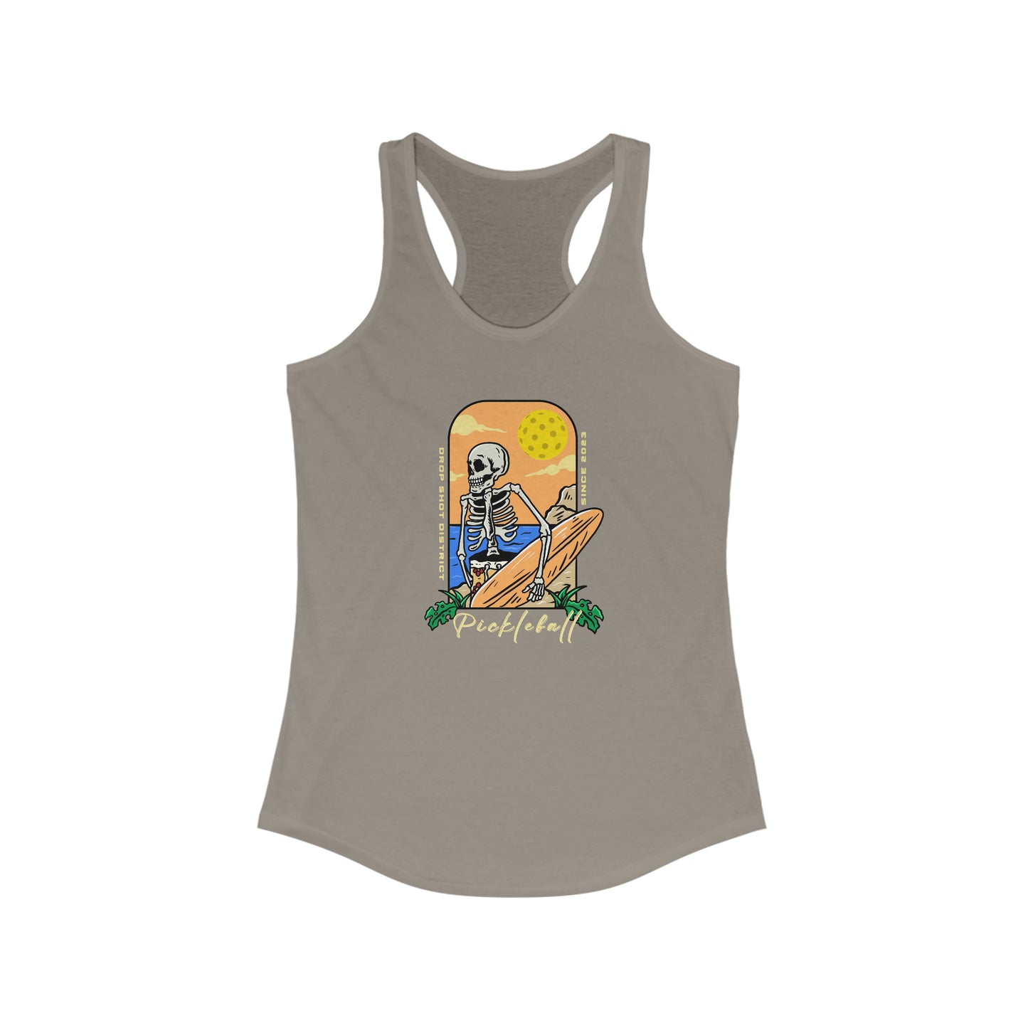 Pickleball Skeleton Super Cute Women's Pickleball Tank Top
