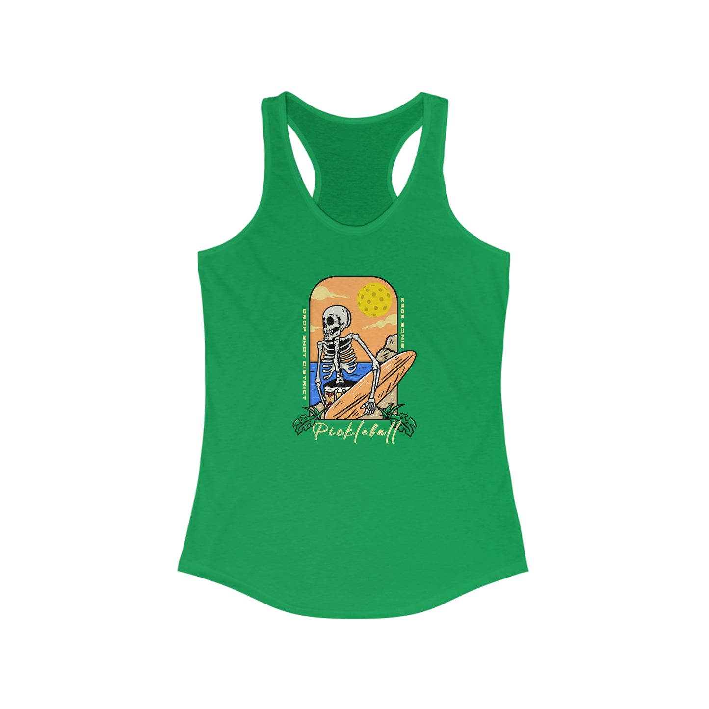 Pickleball Skeleton Super Cute Women's Pickleball Tank Top