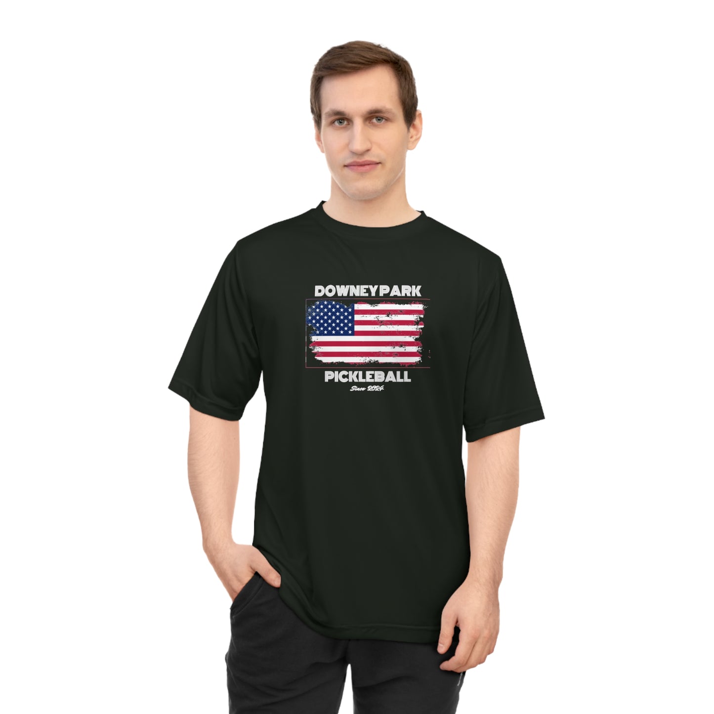 Downey Park Pickleball Since 2024 100% Polyester Moisture Wicking UV Performance T-shirt