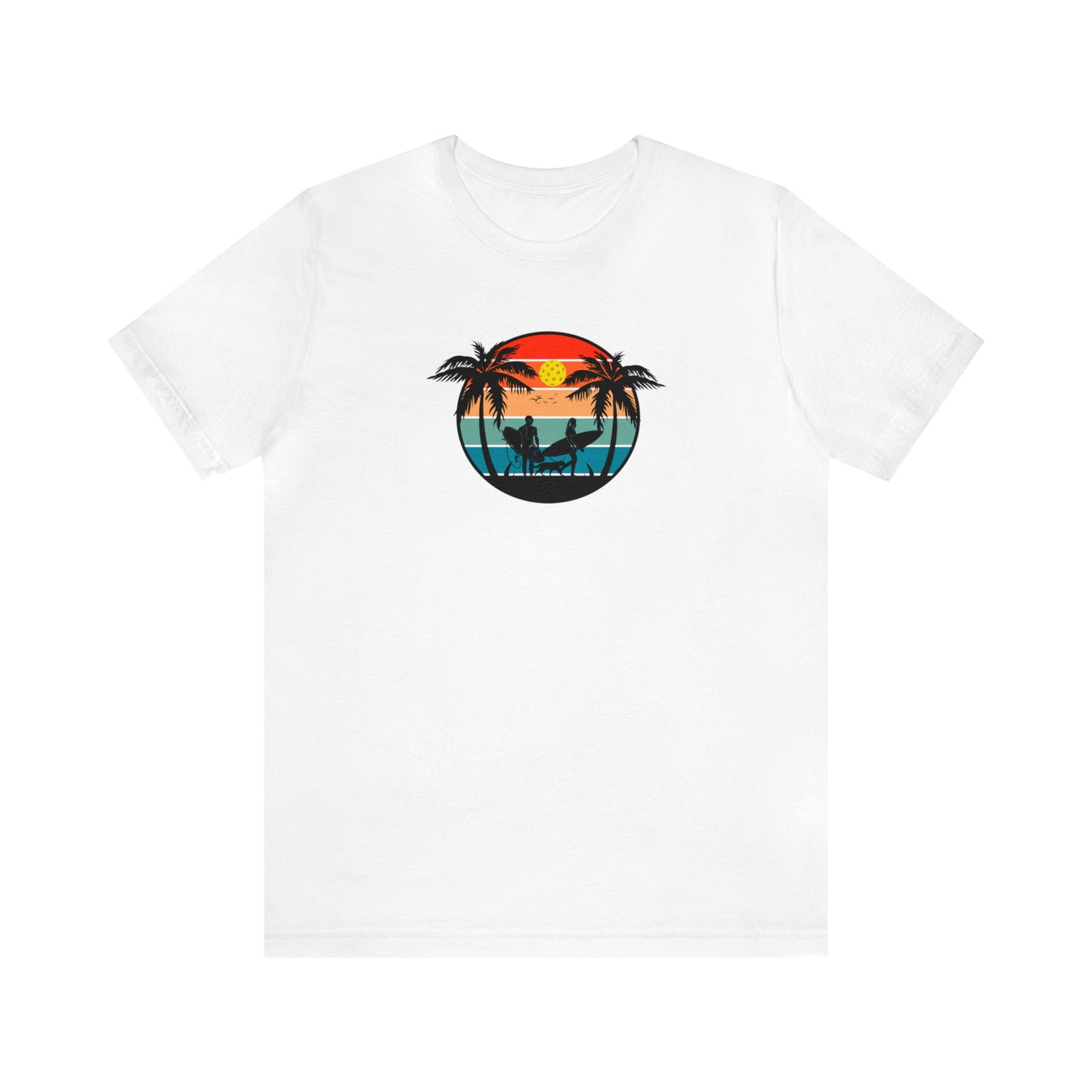 Unisex Pickleball Life Premium T-Shirt Beautiful Pickleball Sunset