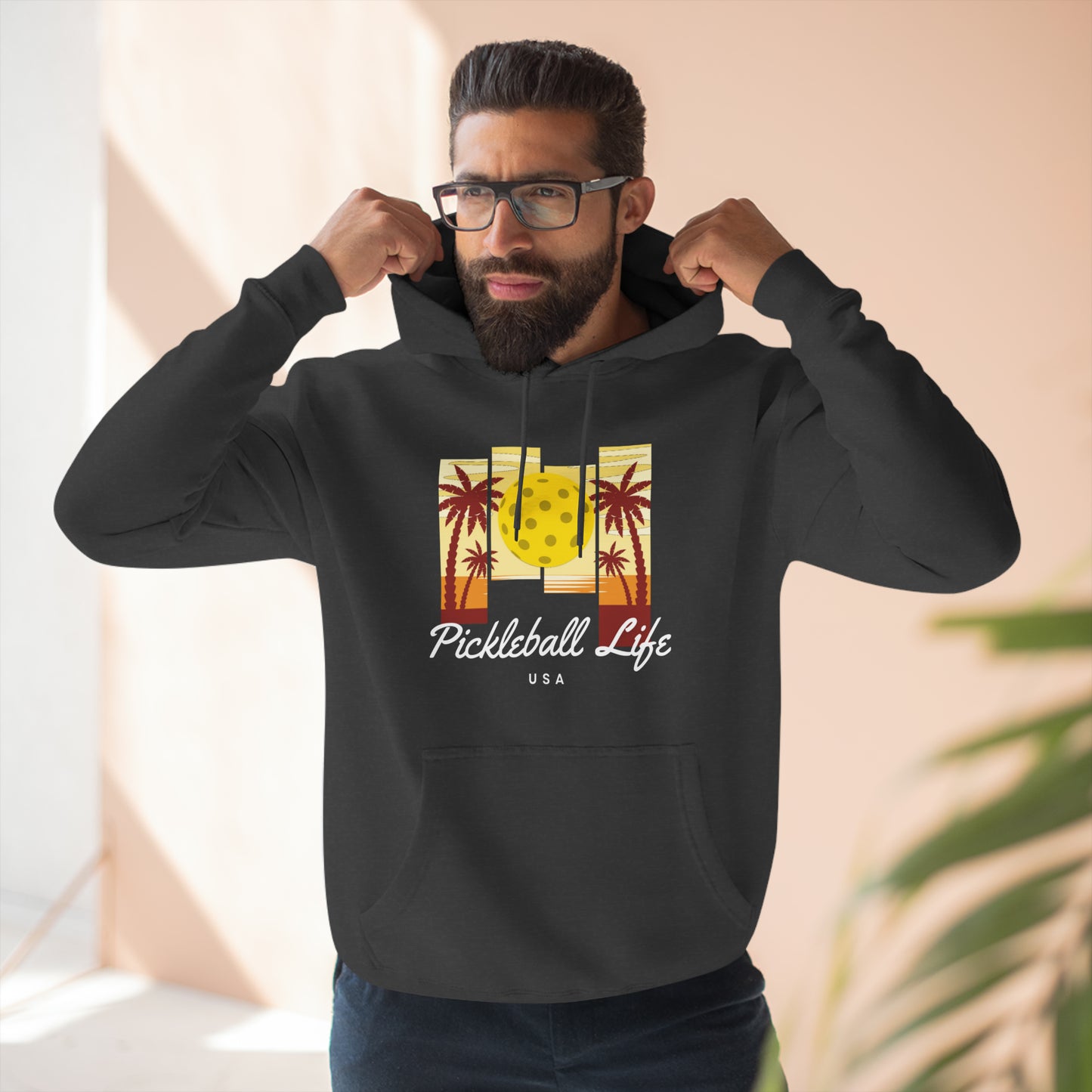 Pickleball Life Lifestyle USA Premium Unisex Pullover Hoodie