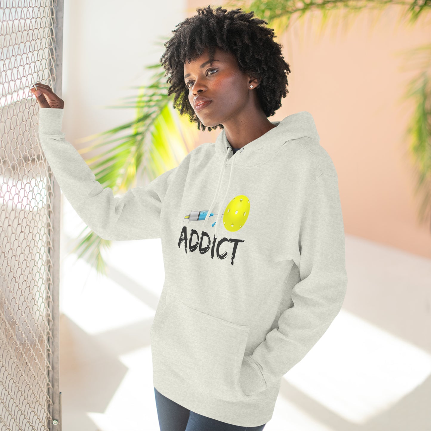 Pickleball Addict Unisex Premium Pullover Hoodie | Addicted