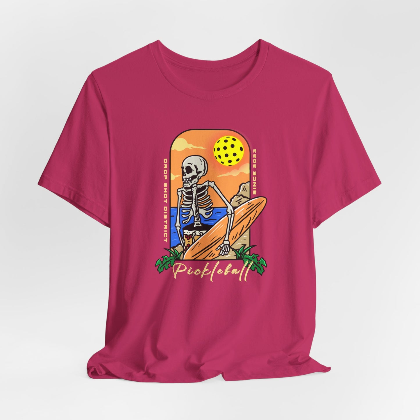 Unisex Pickleball Skeleton Premium T-Shirt
