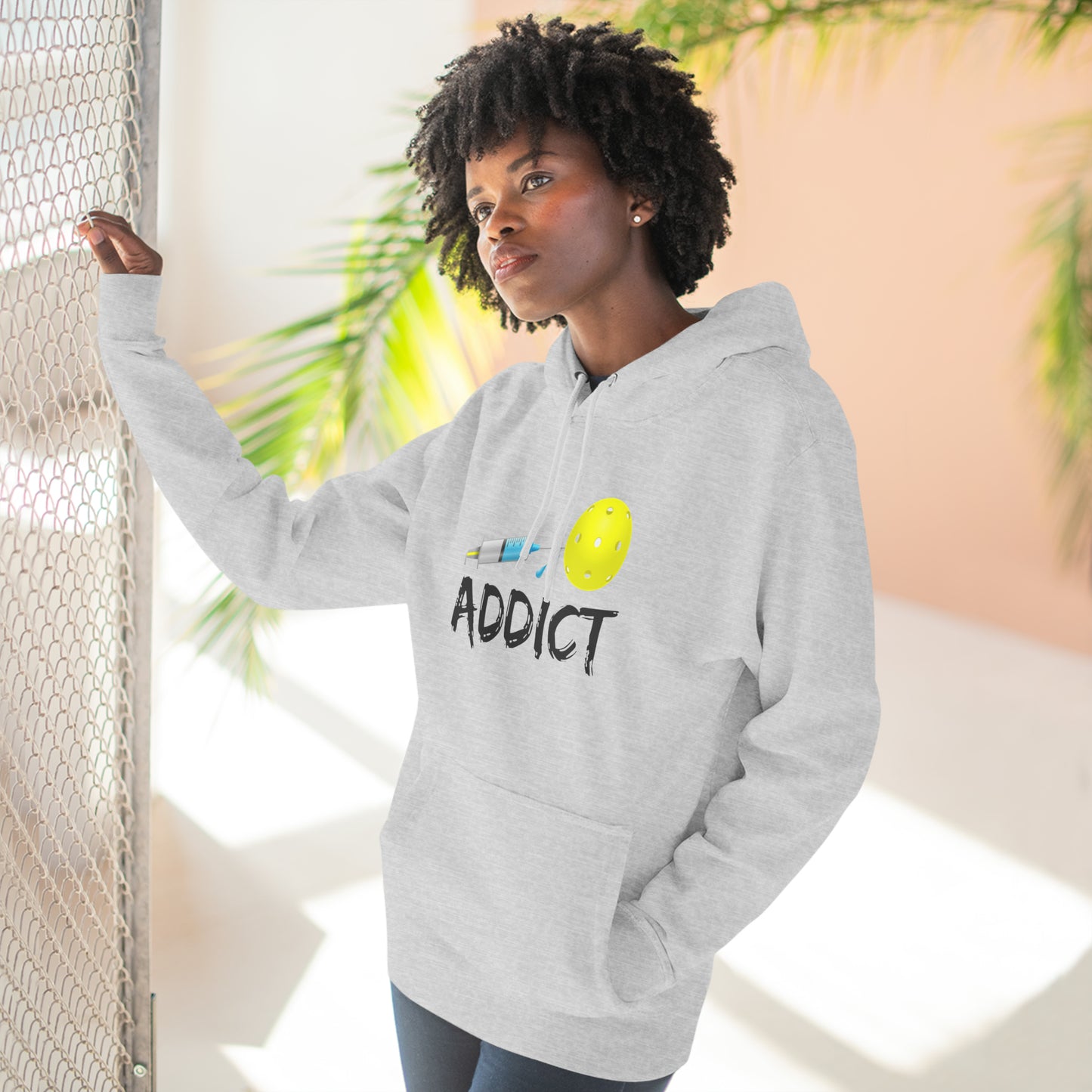 Pickleball Addict Unisex Premium Pullover Hoodie | Addicted