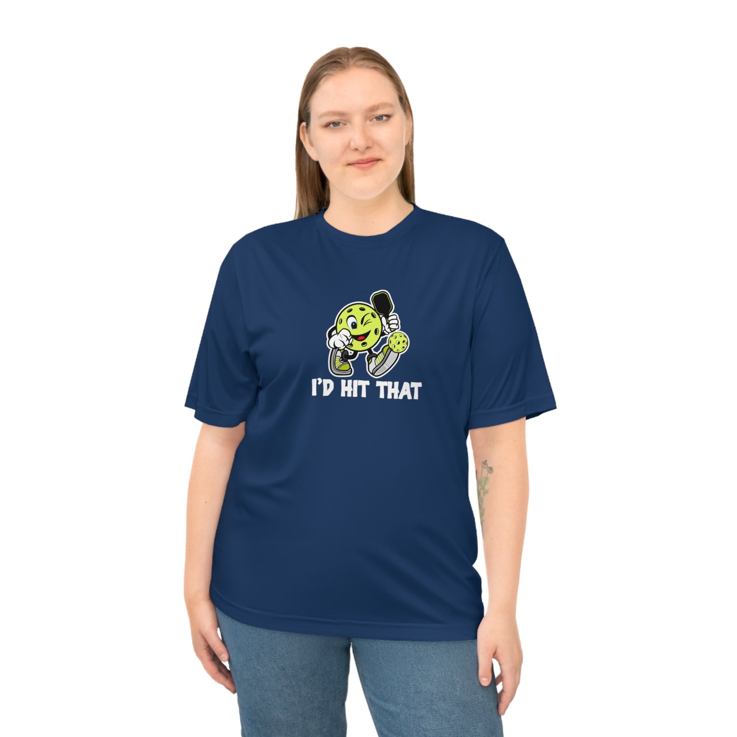 Unisex I'd Hit That Funny Performance Pickleball T-shirt