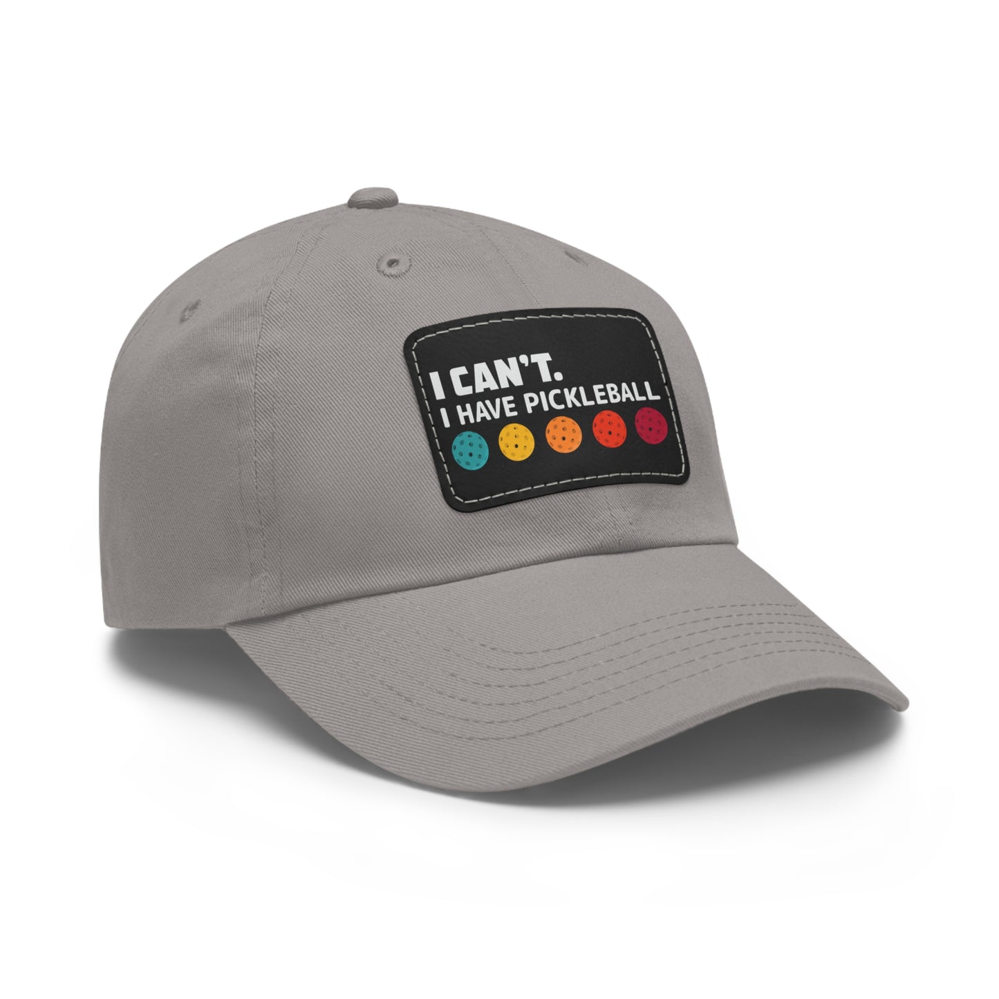 I Can't I Have Pickleball Super Cute Pickleball Hat (printed with leather patch)