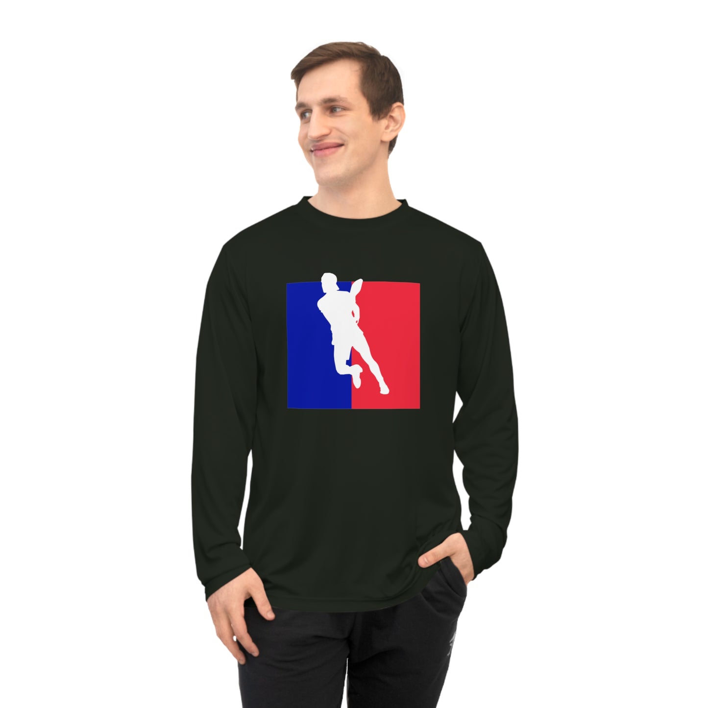 Unisex Pickleball Player Logo Performance Long Sleeve Shirt