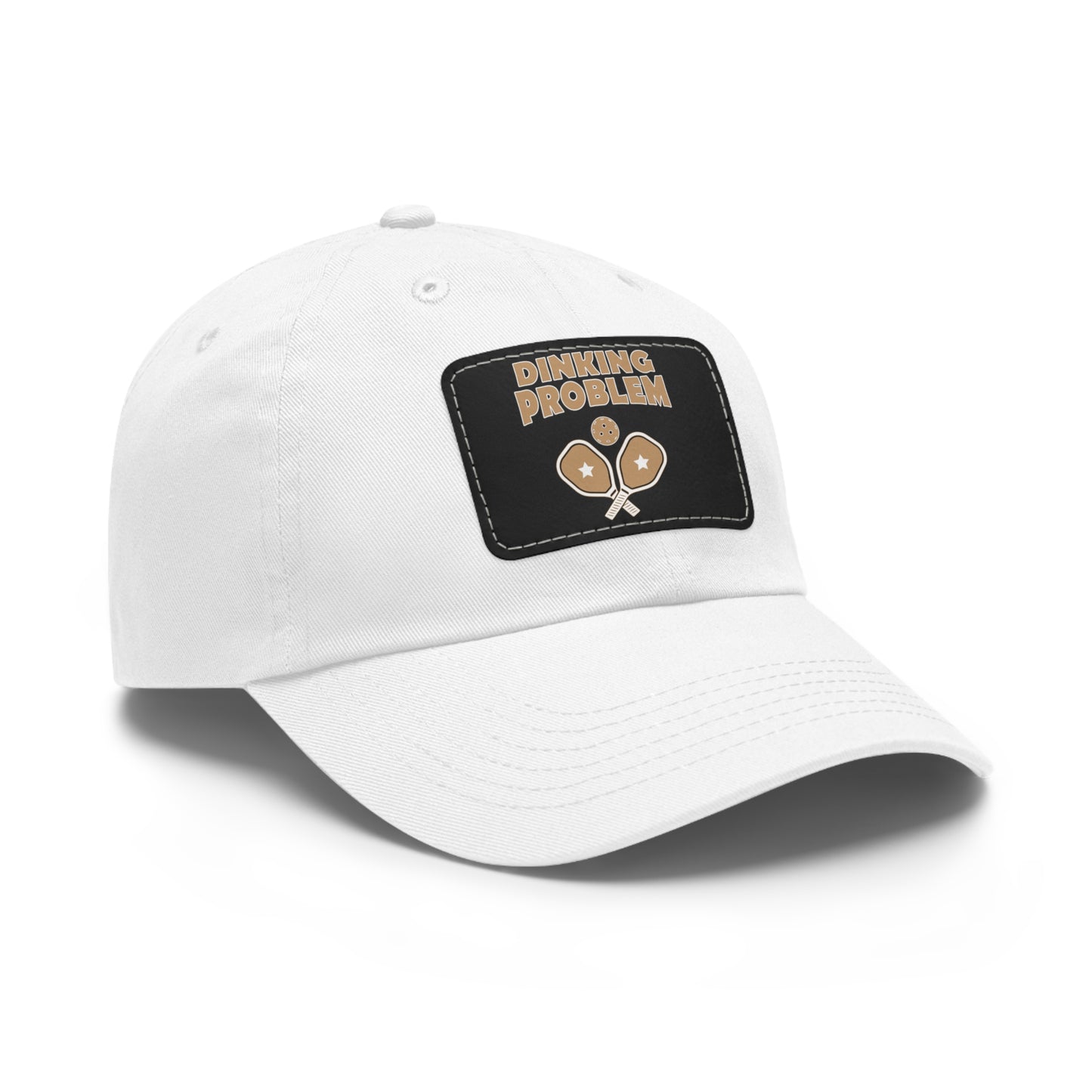 Dinking Problem Funny Pickleball Hat with Leather Patch
