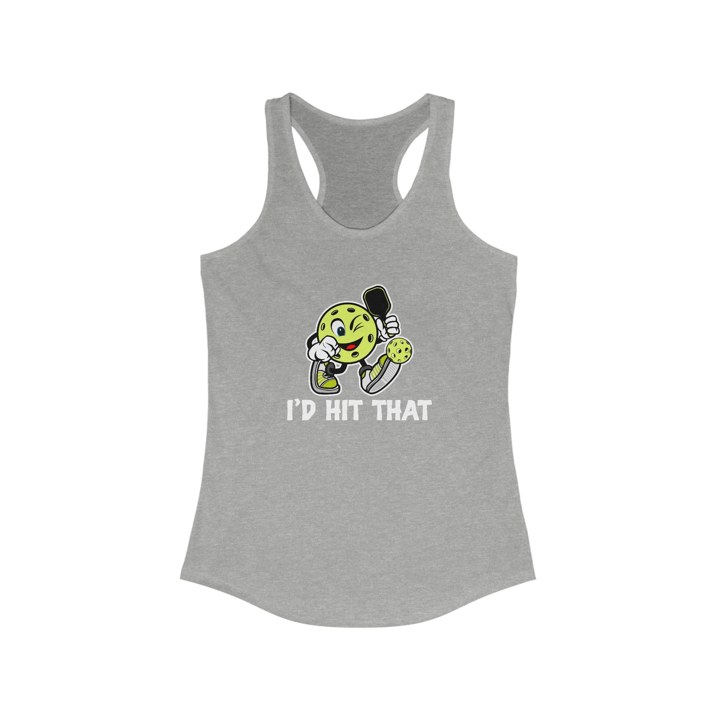 I'd Hit That Funny, Super Cute Women's Pickleball Tank Top