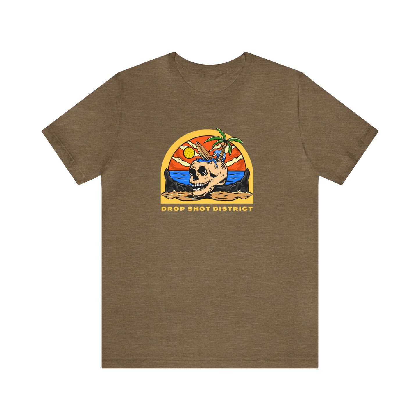 Unisex Drop Shot District Skeleton Premium Pickleball T-Shirt