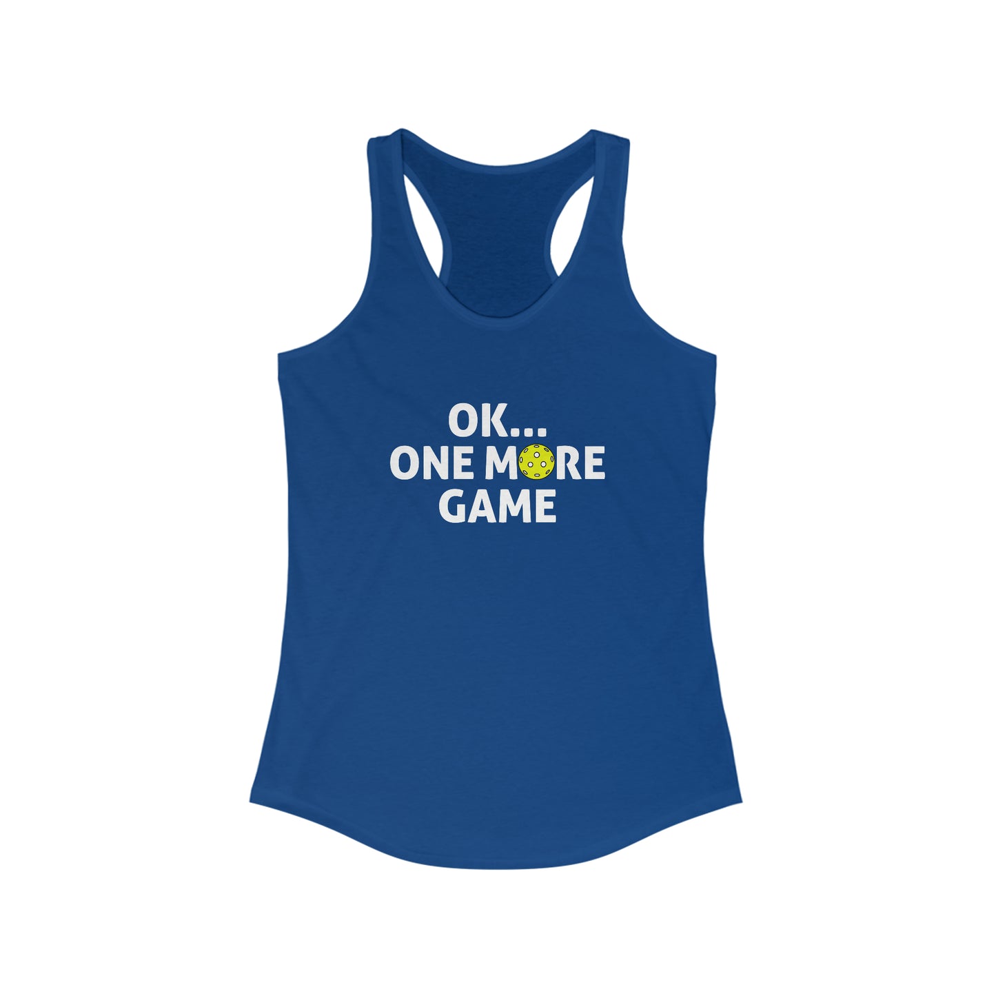 Ok...One More Game Super Cute Women's Pickleball Tank Top