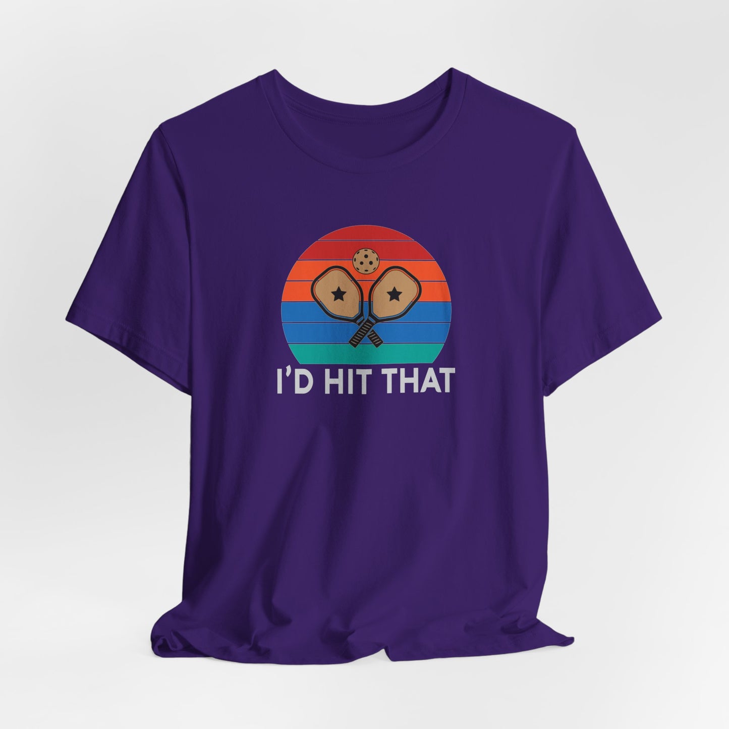 Unisex I'd Hit That Funny Premium Pickleball T-Shirt