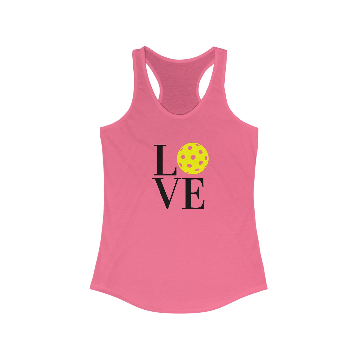 LOVE Pickleball Super Cute Women's Racerback Pickleball Tank Top