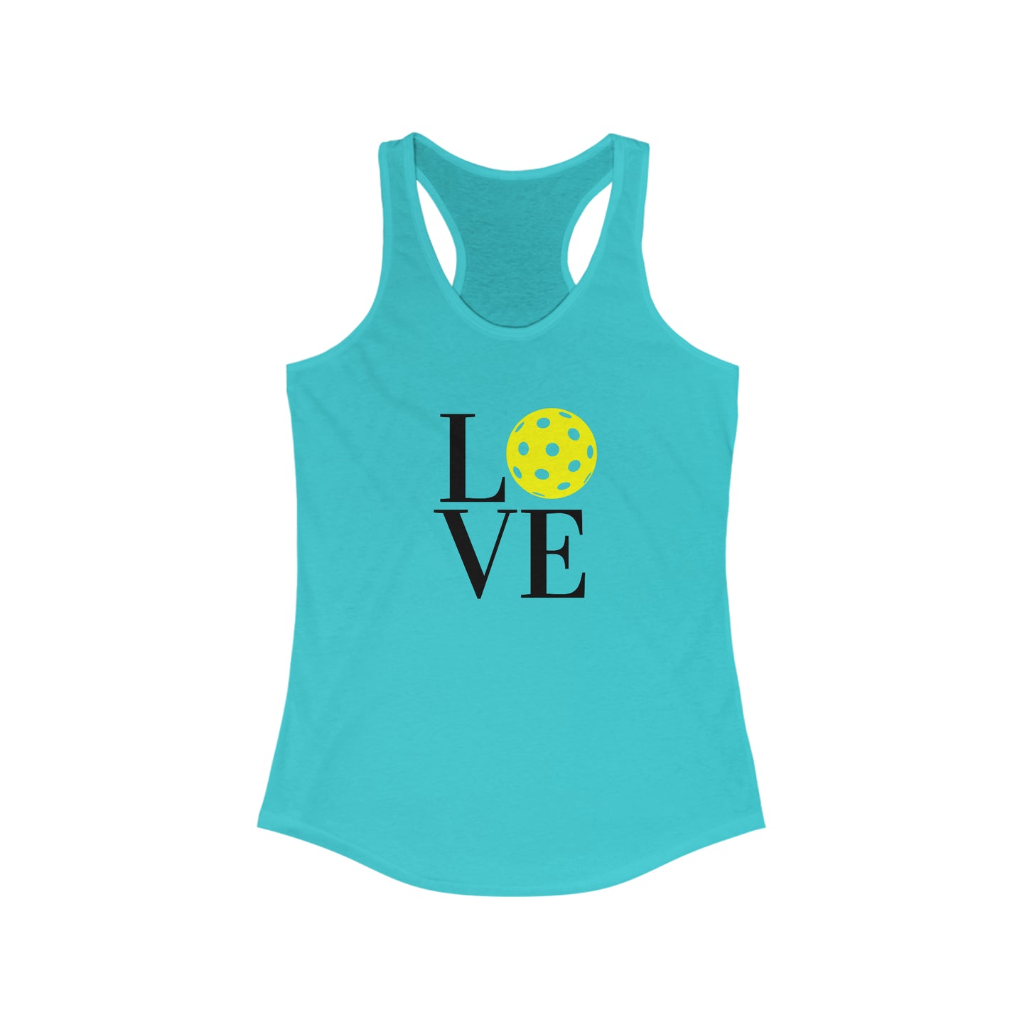 LOVE Pickleball Super Cute Women's Racerback Pickleball Tank Top