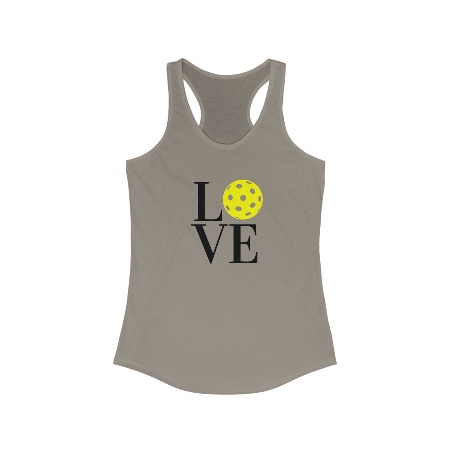 LOVE Pickleball Super Cute Women's Racerback Pickleball Tank Top