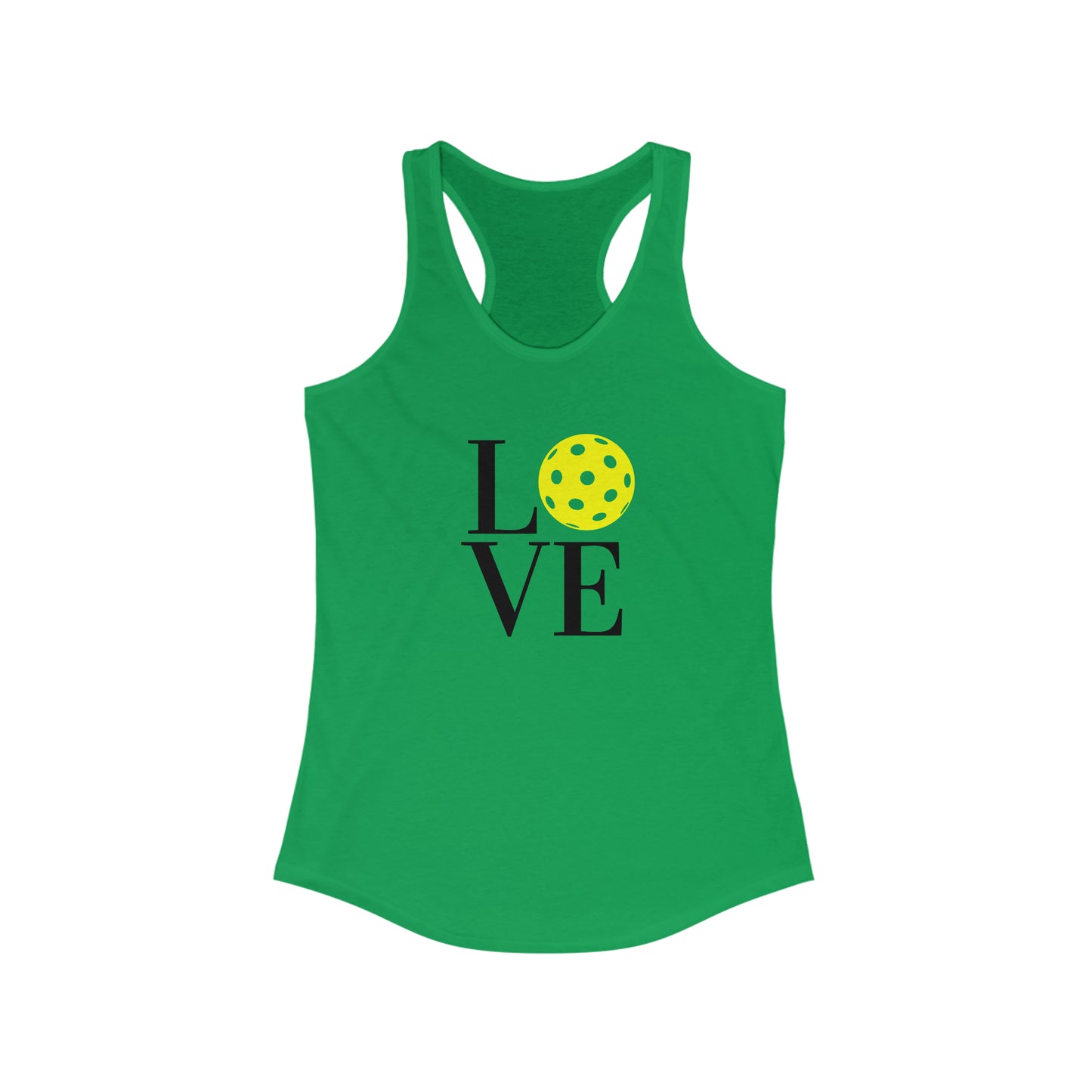 LOVE Pickleball Super Cute Women's Racerback Pickleball Tank Top