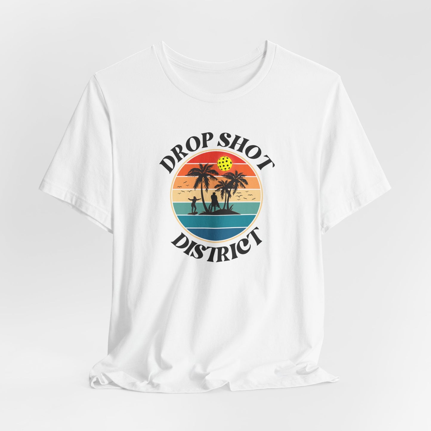 Unisex Drop Shot District Logo Premium Pickleball T-Shirt