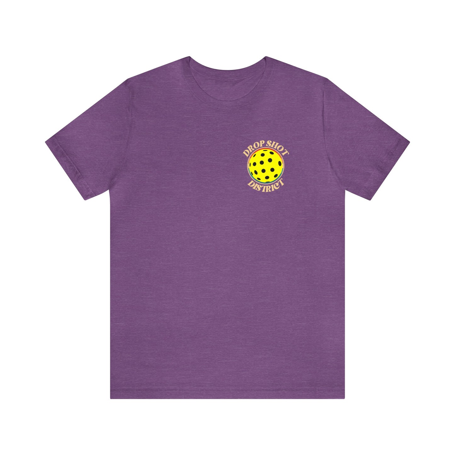 Unisex Drop Shot District Pickleball Logo Premium T-Shirt