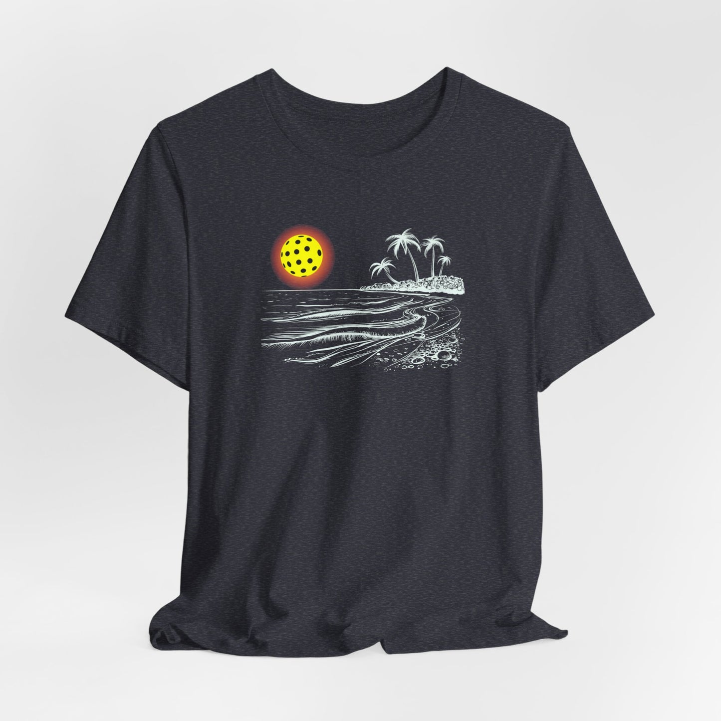 Unisex Pickleball Sun Beach Vibes Beautiful Premium Pickleball T-Shirt