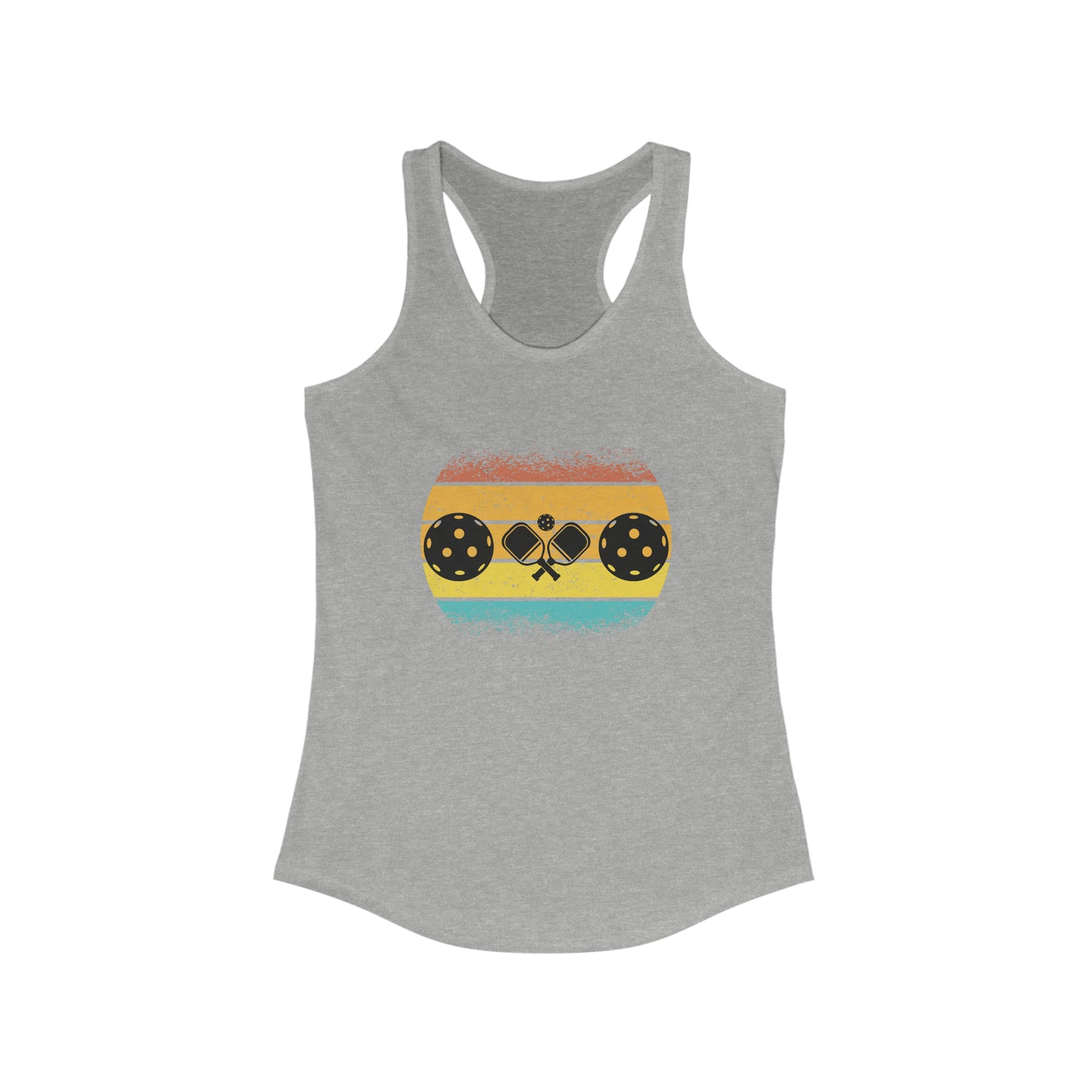 Tropical Pickleball Sunset Super Cute Women's Pickleball Tank Top