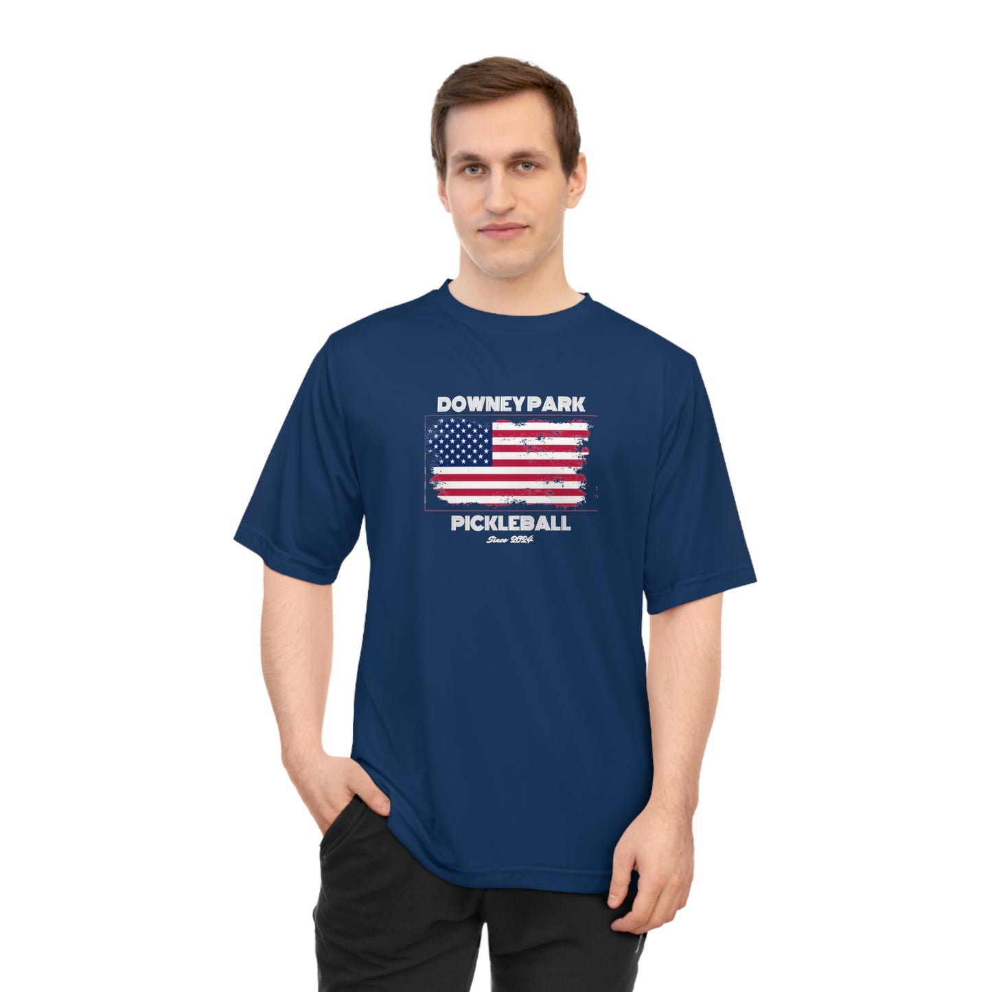 Downey Park Pickleball Since 2024 100% Polyester Moisture Wicking UV Performance T-shirt