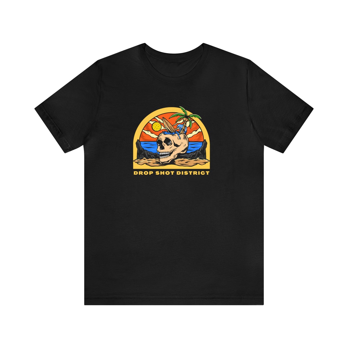 Unisex Drop Shot District Skeleton Premium Pickleball T-Shirt