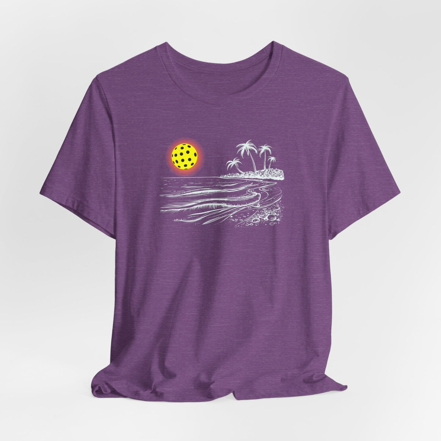 Unisex Pickleball Sun Beach Vibes Beautiful Premium Pickleball T-Shirt